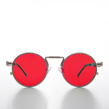 Load image into Gallery viewer, Round Silver Goth Steampunk Sunglass - Ivan 1
