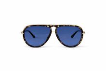 Load image into Gallery viewer, Ivy Luxe - Blue Tangle-Free Round Aviator Sunglasses
