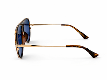 Load image into Gallery viewer, Ivy Luxe - Blue Tangle-Free Round Aviator Sunglasses
