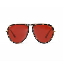 Load image into Gallery viewer, Ivy Luxe - Red Tangle-Free Round Aviator Sunglasses
