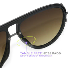 Load image into Gallery viewer, Ivy Luxe - Olive Tangle-Free Round Aviator Sunglasses
