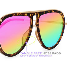 Load image into Gallery viewer, Ivy Luxe - Pride Tangle-Free Round Aviator Sunglasses

