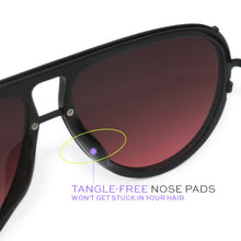 Load image into Gallery viewer, Ivy Luxe - Ruby Tangle-Free Round Aviator Sunglasses
