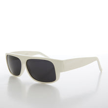 Load image into Gallery viewer, White Flat Top Vintage Sunglass - Jamal
