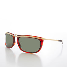 Load image into Gallery viewer, Sporty Gold Frame 90s Aviator Sunglass - Jenner

