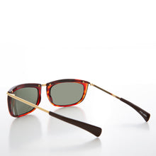 Load image into Gallery viewer, Sporty Gold Frame 90s Aviator Sunglass - Jenner
