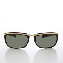 Load image into Gallery viewer, Sporty Gold Frame 90s Aviator Sunglass - Jenner
