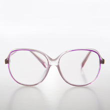 Load image into Gallery viewer, Clear Retro Reading Glasses with Color Accent - Jess
