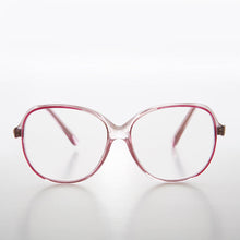 Load image into Gallery viewer, Clear Retro Reading Glasses with Color Accent - Jess
