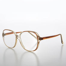 Load image into Gallery viewer, Clear Retro Reading Glasses with Color Accent - Jess
