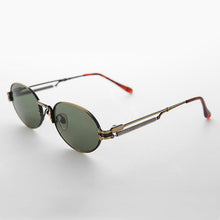 Load image into Gallery viewer, Spring Temple Oval Steampunk Vintage Sunglass - Jeter
