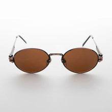Load image into Gallery viewer, Spring Temple Oval Steampunk Vintage Sunglass - Jeter
