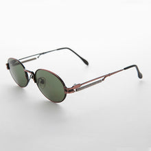 Load image into Gallery viewer, Spring Temple Oval Steampunk Vintage Sunglass - Jeter
