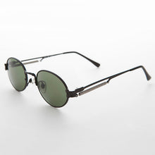 Load image into Gallery viewer, Spring Temple Oval Steampunk Vintage Sunglass - Jeter
