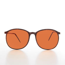 Load image into Gallery viewer, Round Preppy Sunglasses with Amber Lens - Jordy

