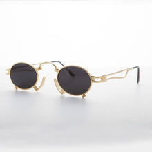 Load image into Gallery viewer, Rare Vintage Steampunk Sunglass with Metal Nose Piece - Jules
