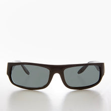 Load image into Gallery viewer, Black Wraparound Rectangular Vintage Sunglasses - Keane
