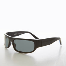 Load image into Gallery viewer, Black Wraparound Rectangular Vintage Sunglasses - Keane
