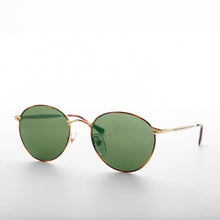 Load image into Gallery viewer, Gold Round Preppy Classic Metal Vintage Sunglass - Kelsey
