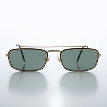 Load image into Gallery viewer, Gold Rectangular Vintage Aviator Sunglasses - Kirby
