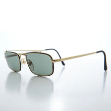 Load image into Gallery viewer, Gold Rectangular Vintage Aviator Sunglasses - Kirby
