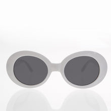Load image into Gallery viewer, White Cat Eye Oval Clout Sunglass - Kurtis

