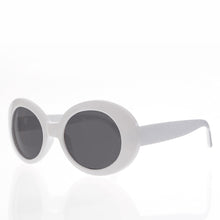 Load image into Gallery viewer, White Cat Eye Oval Clout Sunglass - Kurtis

