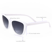 Load image into Gallery viewer, Kara - White Cat Eye Sunglasses
