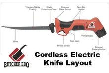 Load image into Gallery viewer, Cordless Electric Knife - Carving and BBQ Knife
