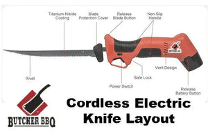 Cordless Electric Knife - Carving and BBQ Knife