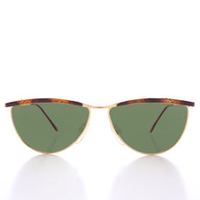 Load image into Gallery viewer, Unique Angular Gold 80s Sunglass - Lasky
