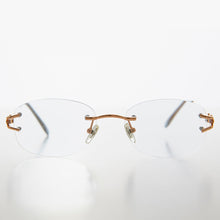 Load image into Gallery viewer, Oval Rimless Colored Lens Readers - Leona
