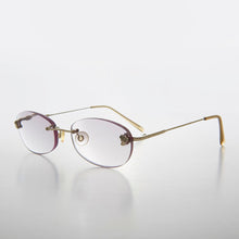 Load image into Gallery viewer, Oval Reading Glasses with Color Tinted Rimless Lens  - Lonnie
