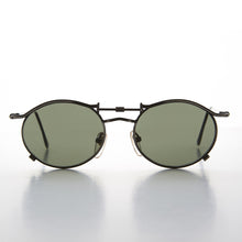Load image into Gallery viewer, 90s Oval Steampunk Sunglass Optical Quality - Lucian
