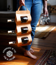Load image into Gallery viewer, Leather Bottle Bandolier  - USA Made
