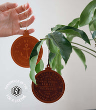 Load image into Gallery viewer, Leather Ornament  - USA Made
