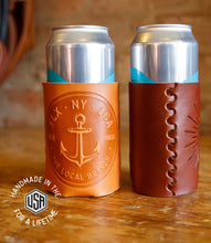 Load image into Gallery viewer, Leather Can Koozie -USA Made
