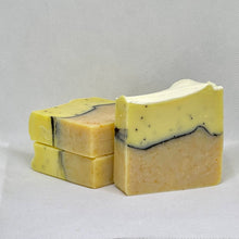 Load image into Gallery viewer, LEMON POPPYSEED HANDCRAFTED SOAP

