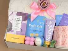 Load image into Gallery viewer, Self Care Gifts for Her – Luxury Lavender Spa &amp; Blanket Set
