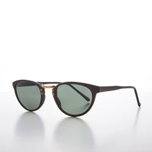 Load image into Gallery viewer, Small Cat Eye Sunglass with Gold Accents - Mara
