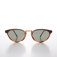 Load image into Gallery viewer, Small Cat Eye Sunglass with Gold Accents - Mara

