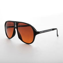 Load image into Gallery viewer, Very 80s Aviator Sunglass with Amber Lens - Martin
