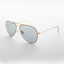 Load image into Gallery viewer, Vintage Aviator Sunglass Glass Photochromic Lens - Merlin 2
