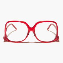 Load image into Gallery viewer, Red Oversized Reader or Bifocal Glasses - Mia
