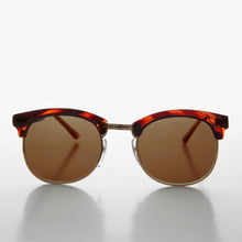Load image into Gallery viewer, Classic Preppy Half Rim Sunglass with Glass Lens - Mickey
