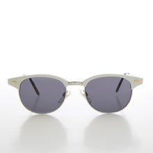 Load image into Gallery viewer, Sleek Silver Half Frame Vintage Sunglass - Minsky
