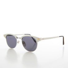 Load image into Gallery viewer, Sleek Silver Half Frame Vintage Sunglass - Minsky
