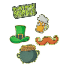 Load image into Gallery viewer, Mini Morale - Lucky Pack 3 - Pot of Gold - Fancy Mustache - Beer - Leprechaun Hat

