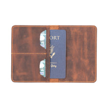 Load image into Gallery viewer, Viaggio Leather Passport Wallet
