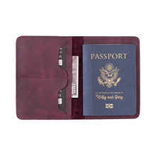 Load image into Gallery viewer, Viaggio Leather Passport Wallet
